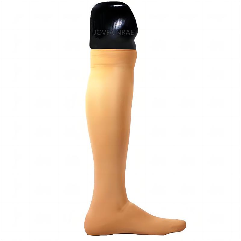 Knee Sleeve Pair - 6 個の補綴靴下ふくらはぎスリーブ脚膝下ソフト快適なカバーライナースタンプソックス切断者用