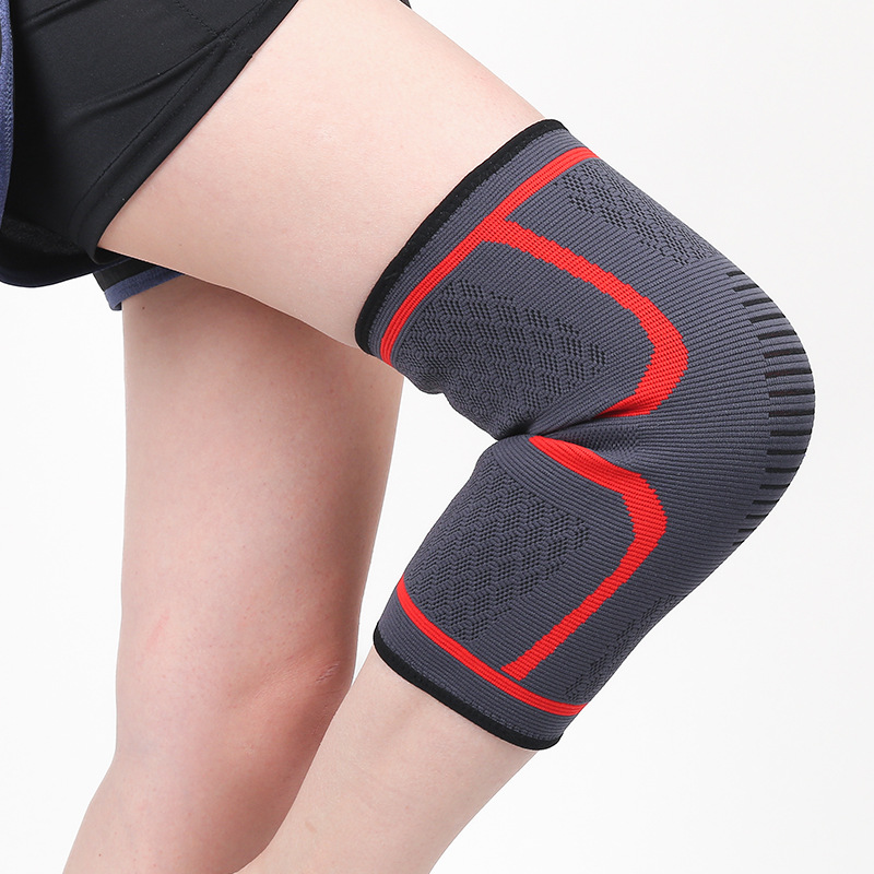 Knee Sleeve Pair - 1PC メンズフィットネスランニングサイクリング膝サポーター弾性ナイロンスポーツ圧縮膝パッドスリーブバスケットボールバレーボール用