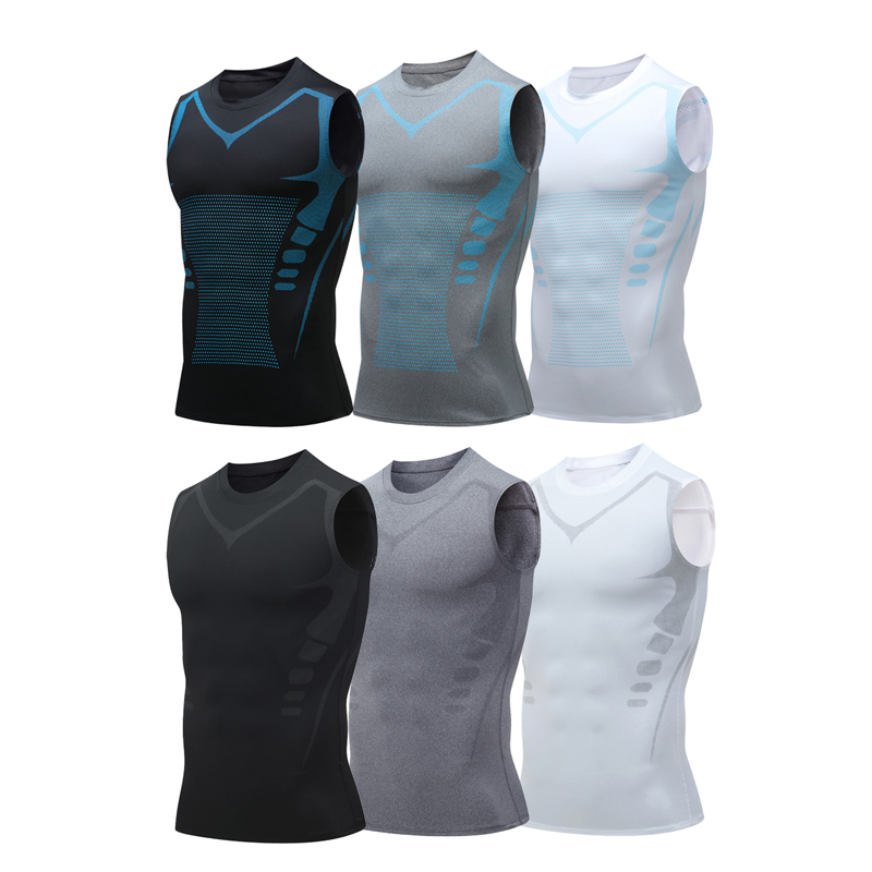 Crossfit Vest - マン圧縮タンクトップ男性ジムシャツノースリーブ速乾性スポーツウェア男性フィットネスボディービルベストワークアウト筋肉トップ