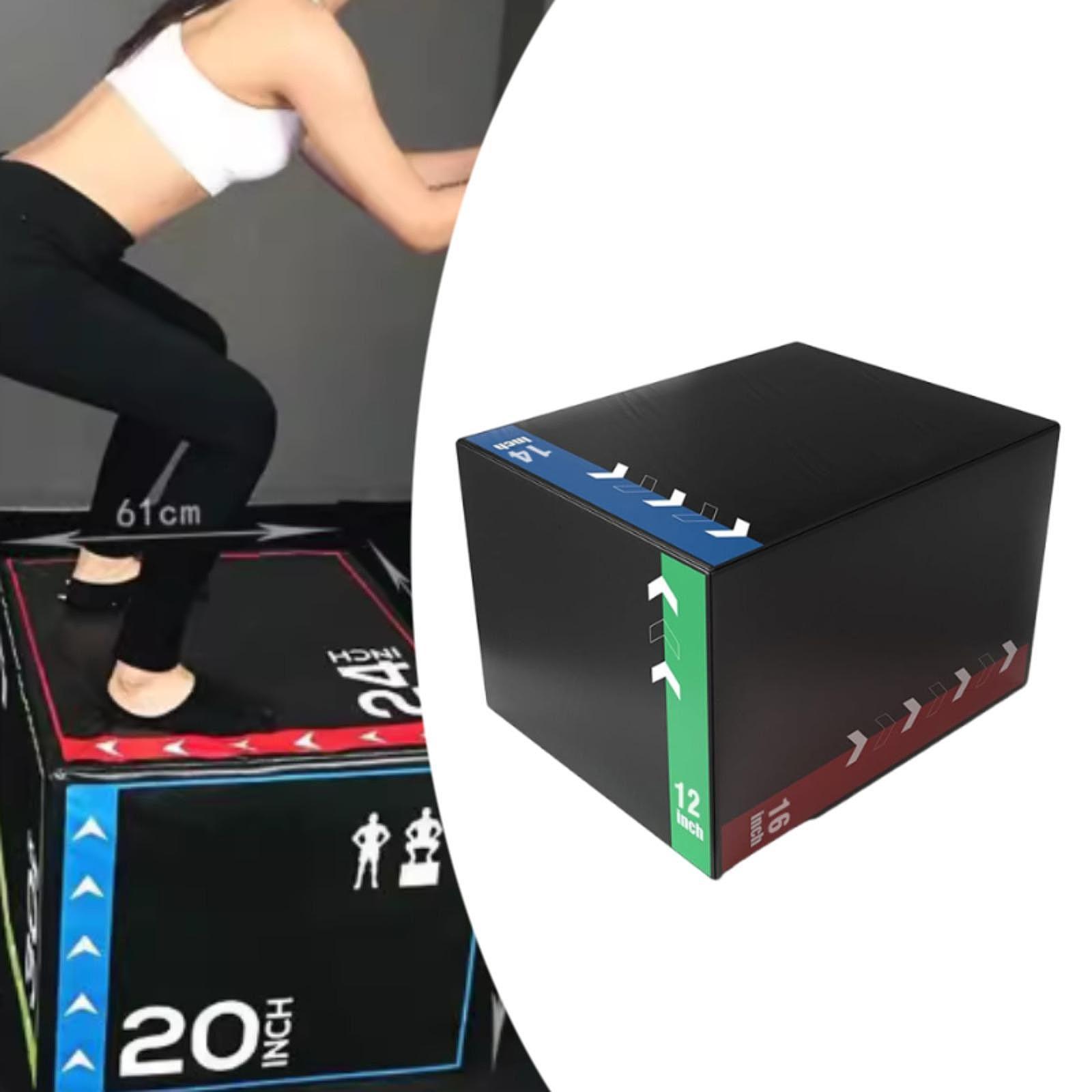 Box Jump Plyo - プライオメトリックジャンプボックス、ヘビーデューティー多用途ステップアップボックス、ワークアウトジム、ホームエクササイズ、コンディショニング、筋力トレーニング用プライオボックス