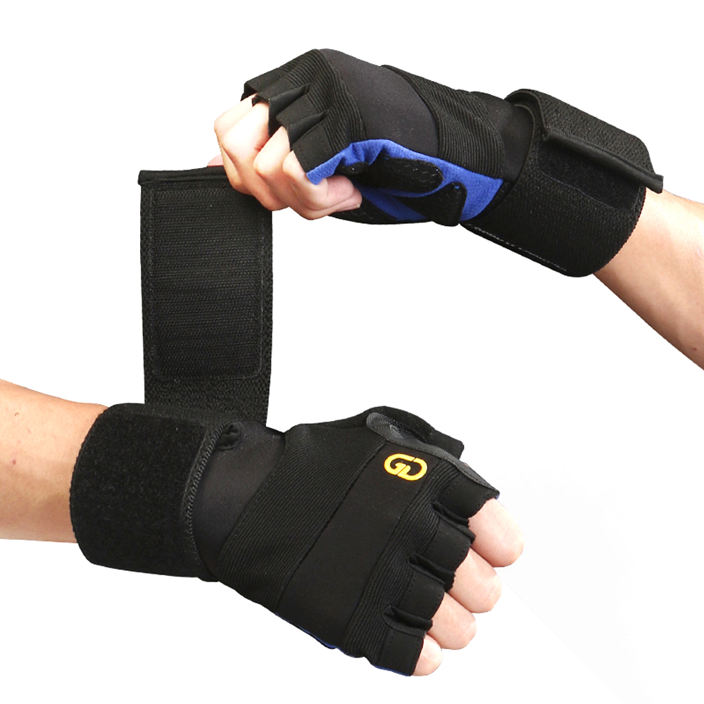 Crossfit G - リストサポートとフルパームプロテクションを備えた1ペアのトレーニンググローブ、クロスフィット/ボディービル/ハンギング用のマルチスポーツジムギア