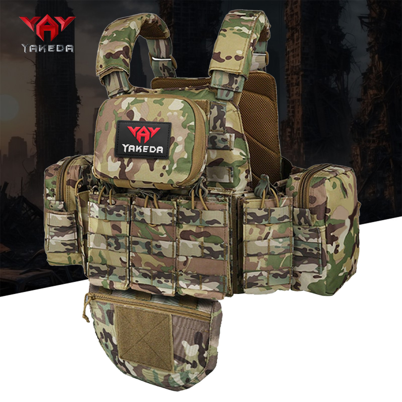 YAKEDA 8 ピースのハンティング ベストには複数の収納 - Crossfit Vest のレビューと価格