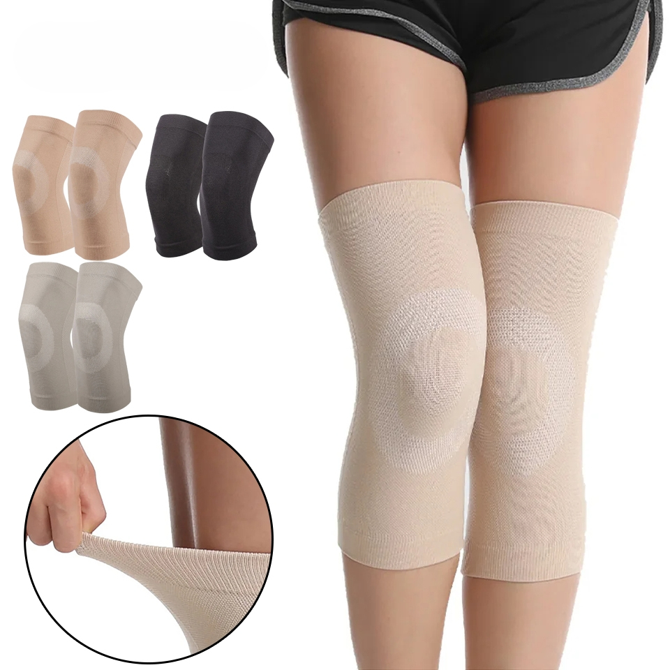 1 ペア夏超薄型膝サポートブレーススポーツ膝パッドジムランニ - Knee Sleeve Pair のレビューと価格