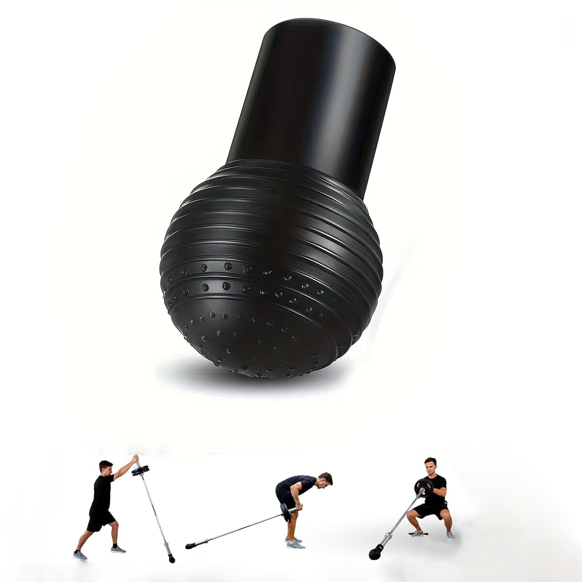 バーベル用地雷アタッチメント、360で使いやすい °   回 - Battle Rope Anchor のレビューと価格