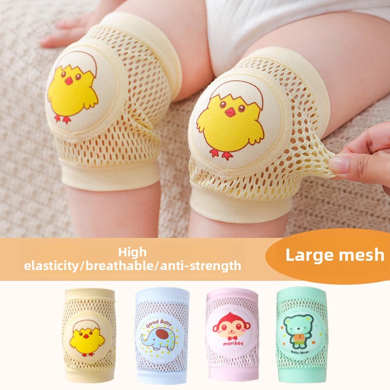 ベビー膝パッド1組 - 薄型夏用ハイハイ保護、転倒防止学習用 - Knee Sleeve Pair のレビューと価格
