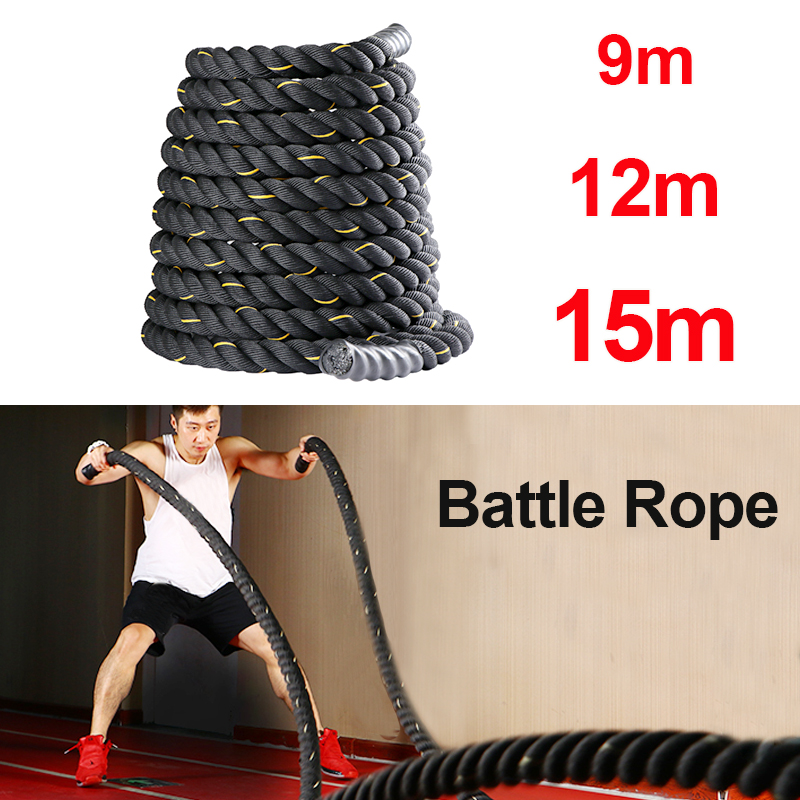 9M/12M/15M フィットネスバトルロープ クロスフィッ - Crossfit No Equipment のレビューと価格
