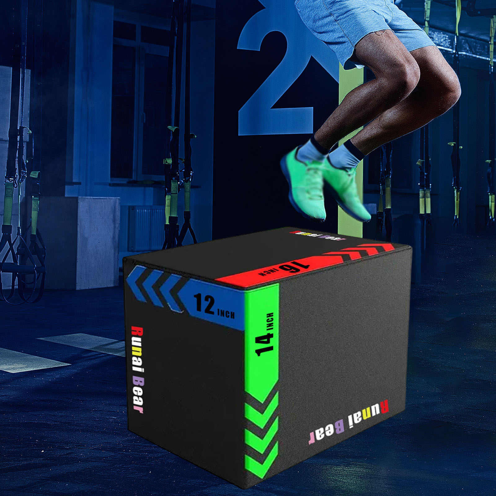 プライオジャンプエクササイズボックス ポータブルステップアッ - Box Jump Plyo のレビューと価格