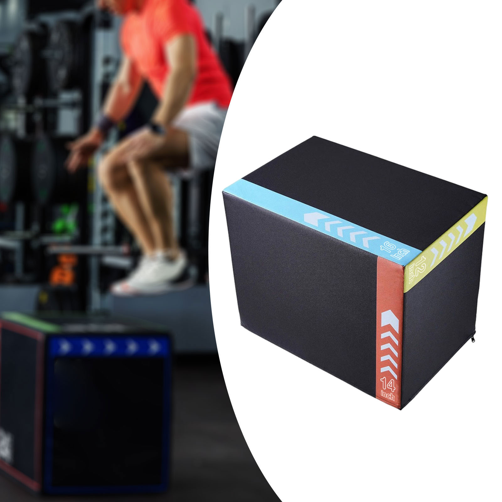 プライオジャンプエクササイズボックス ポータブルステップアッ - Box Jump Plyo のレビューと価格