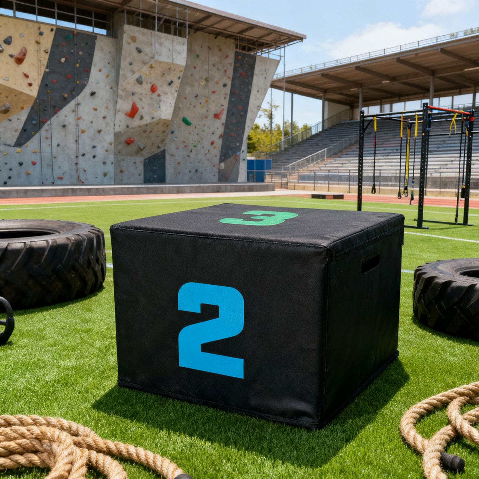 PVC製プライオメトリックジャンプボックスステッププラットフ - Box Jump Plyo のレビューと価格