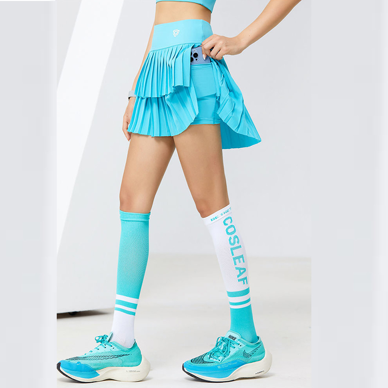 女性用2層プリーツスカート,ハイウエストスカート,スポーツ, - Crossfit G のレビューと価格